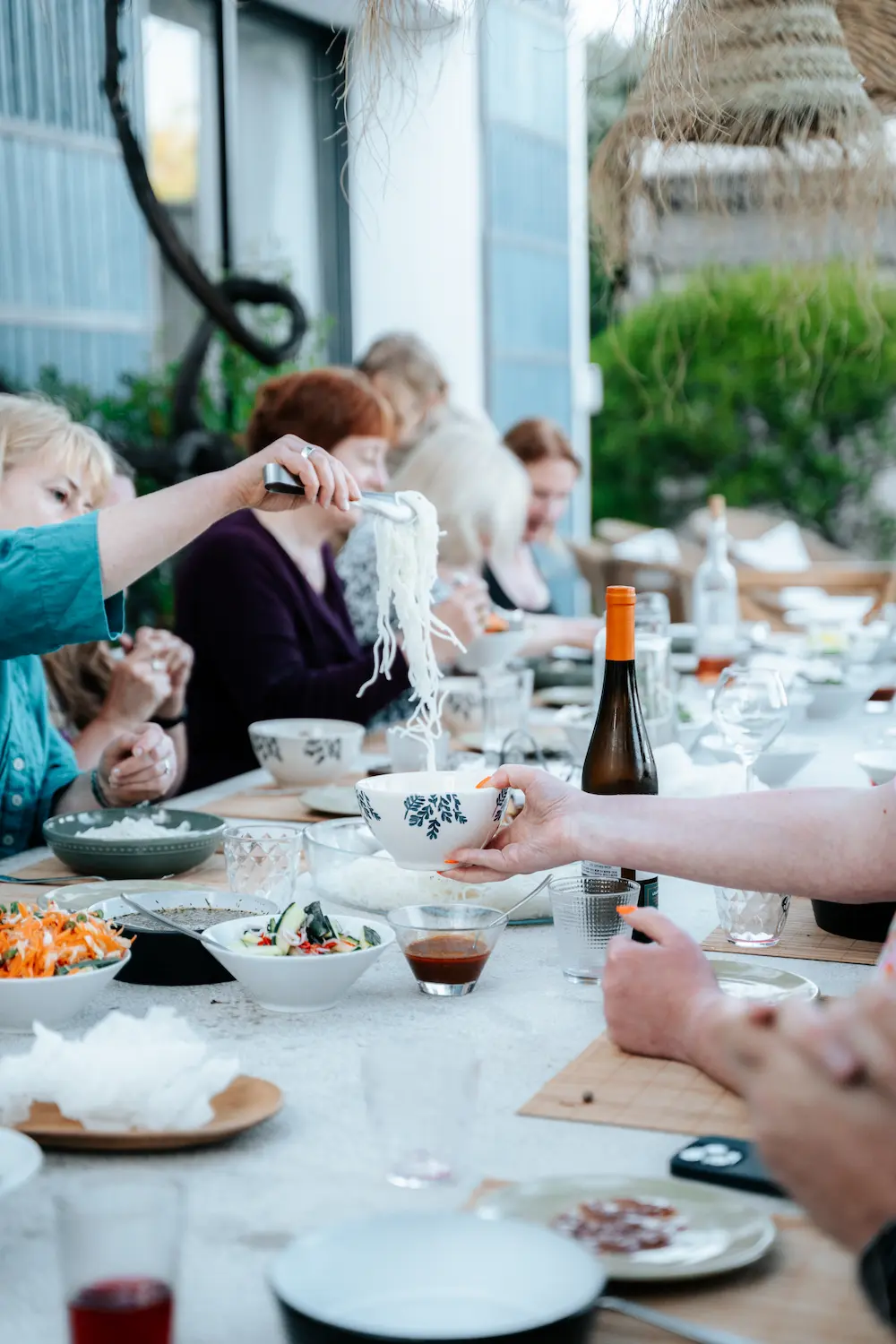 Healthy wholesome retreat meal prepared by private chef with fresh ingredients