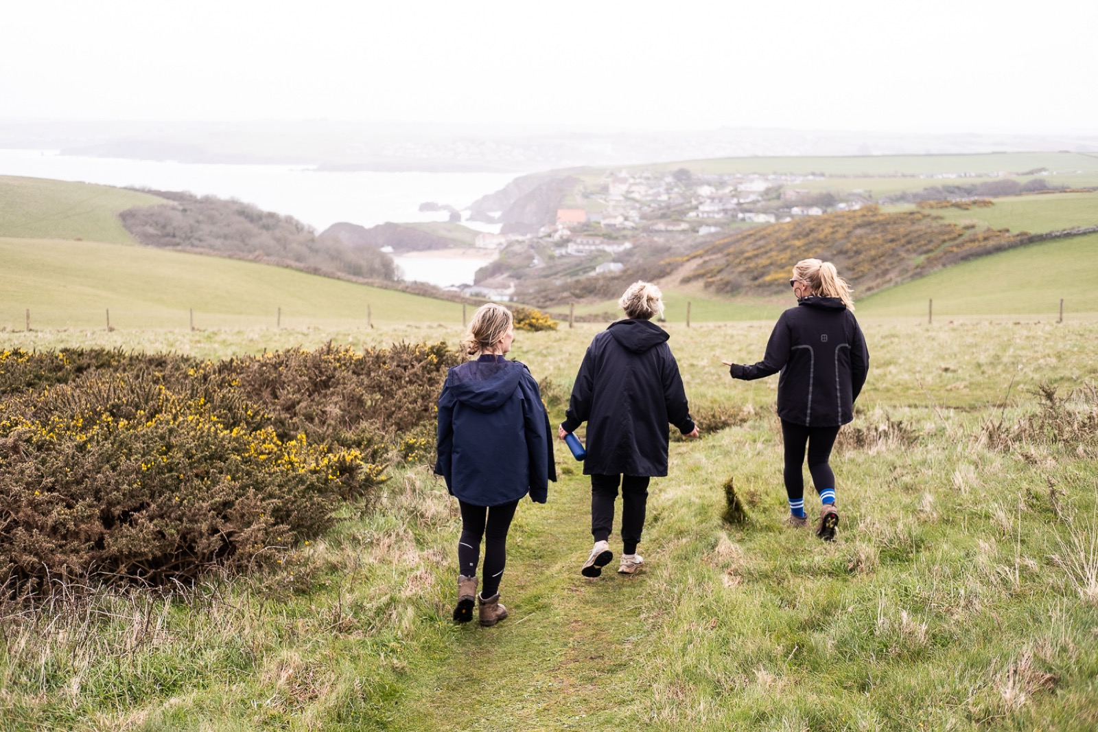 Rugged coastal hiking trail near Salcombe