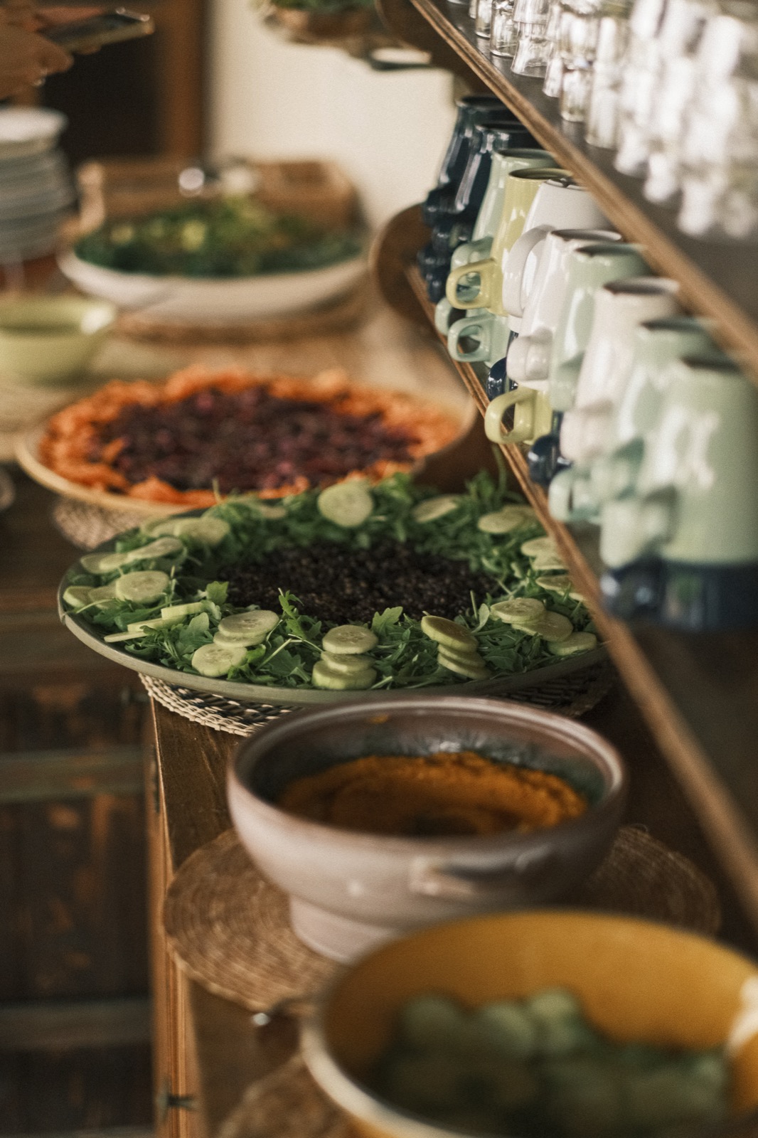 Italian retreat dining al fresco with local wine and sunset