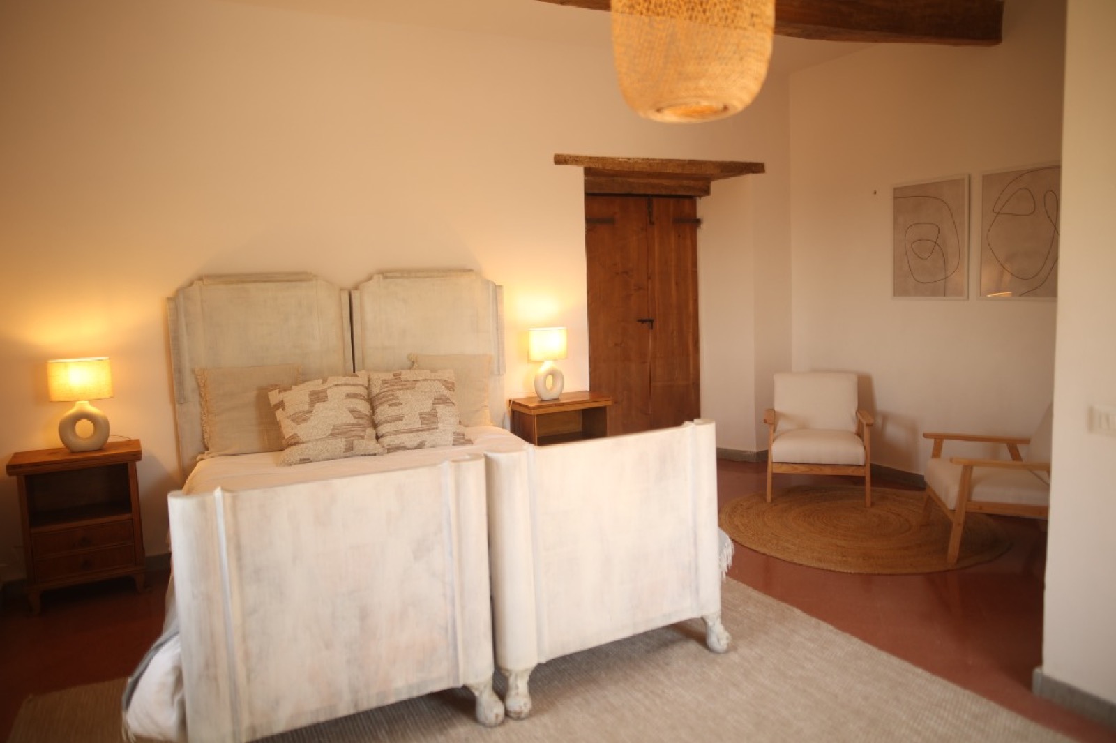 Spacious triple occupancy ensuite room at Italy wellness retreat