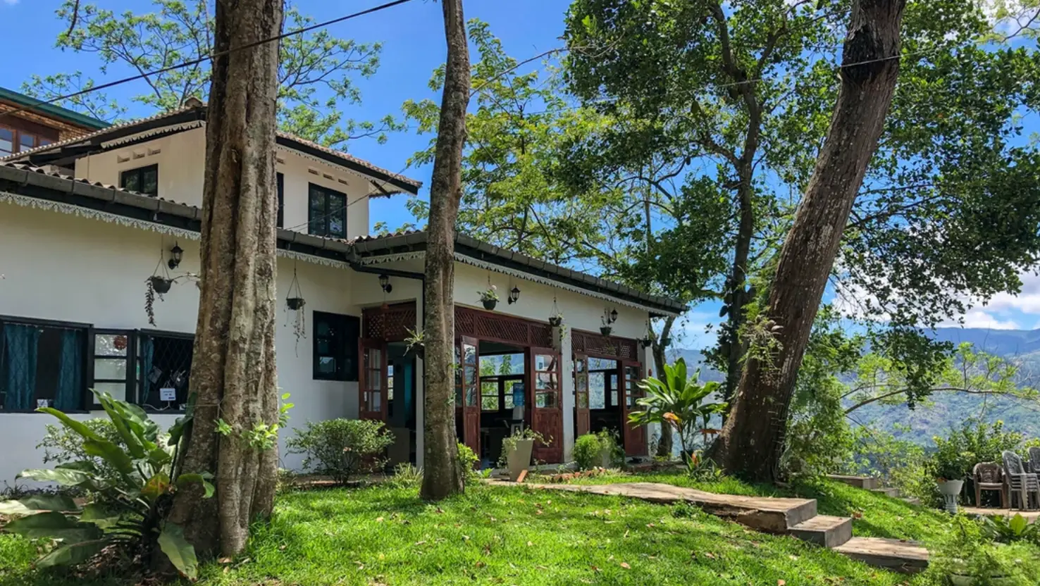 Mountain view yoga in Sri Lanka